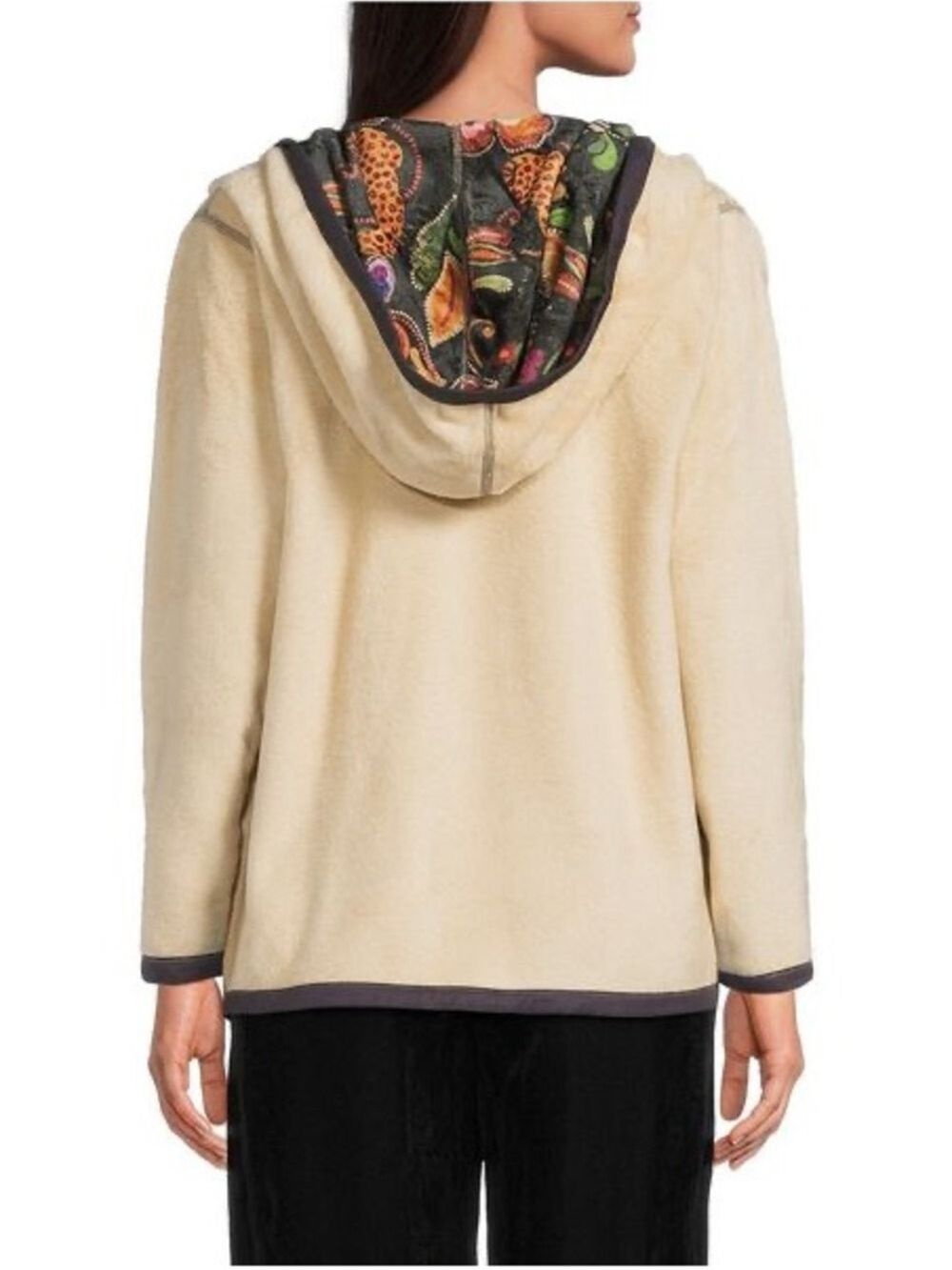 Johnny Was Joan Reversible Super Soft Sherpa Hooded Jacket - Picture 4 of 16